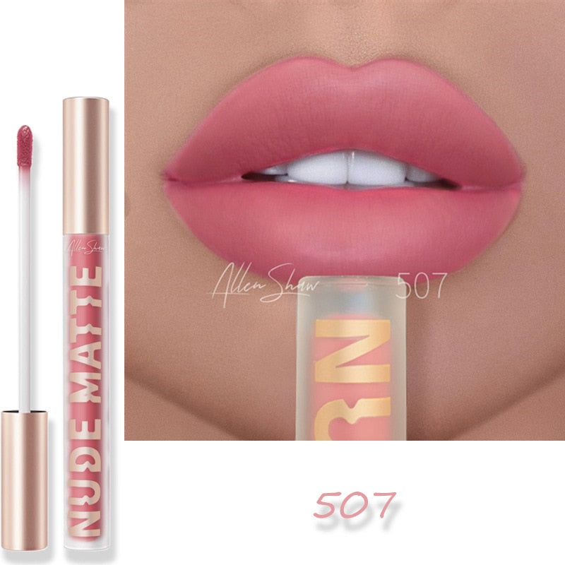 8 Colors Makeup Matte Lipstick Waterproof Long Lasting Lip Stick Sexy Red Pink Velvet Nude Lipsticks Make Up Lip Tint Cosmetics