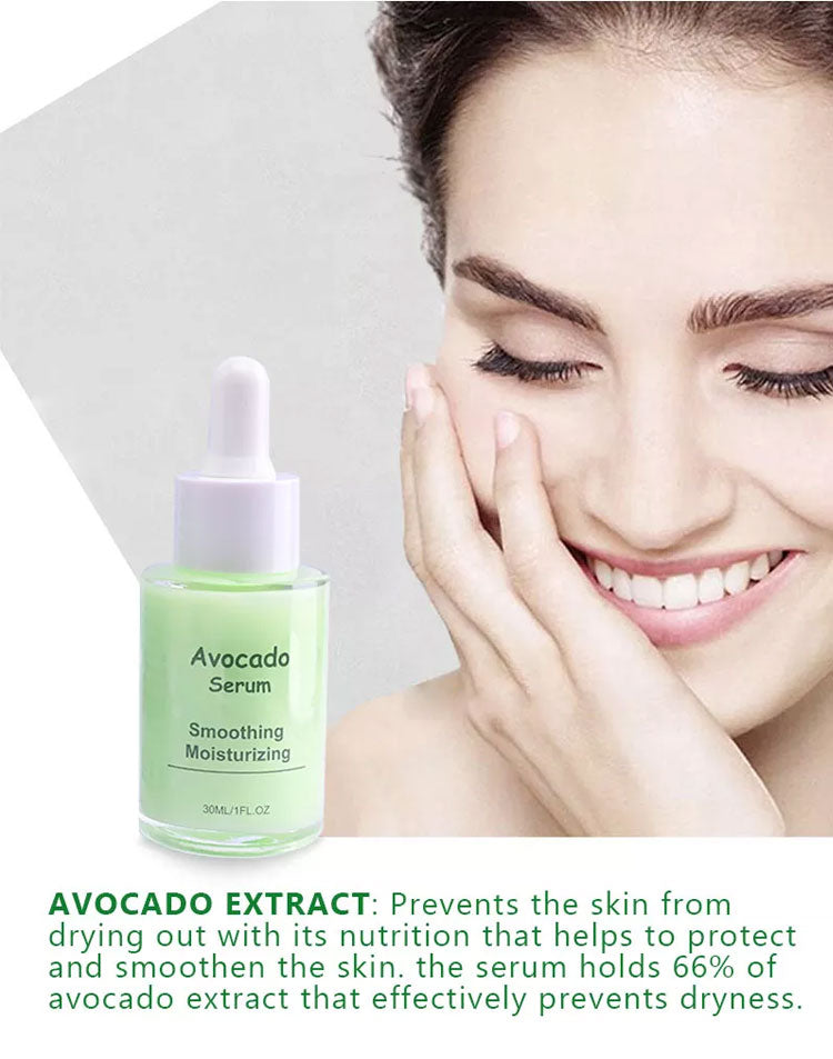 30ml Avocado Face Essence Natural Shea Butter Moisturizing Anti-Aging Whitening Repairing Elastic Smooth Facial Serum Skin Care