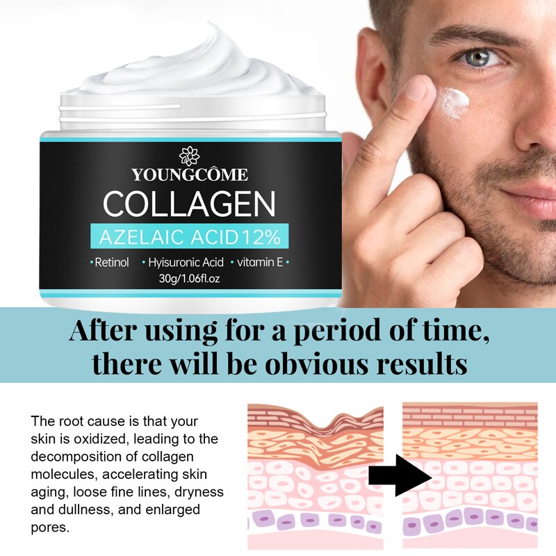 Collagen Creams For Men Anti Wrinkle Anti Aging Face Creams Firming Moisturizing Hyaluronic Acid Cream Facial Skin Care